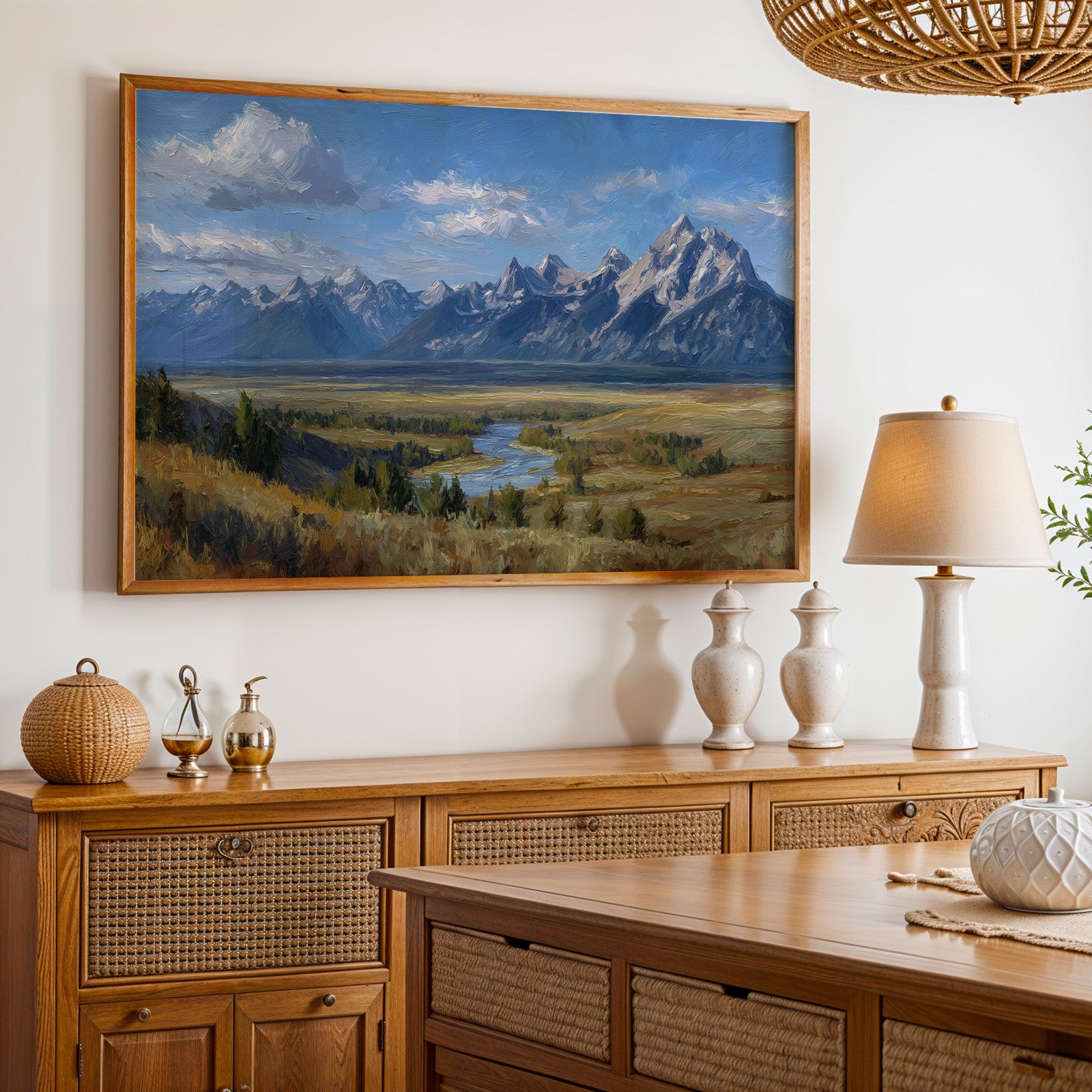 Grand Teton National Park Oil Painting
