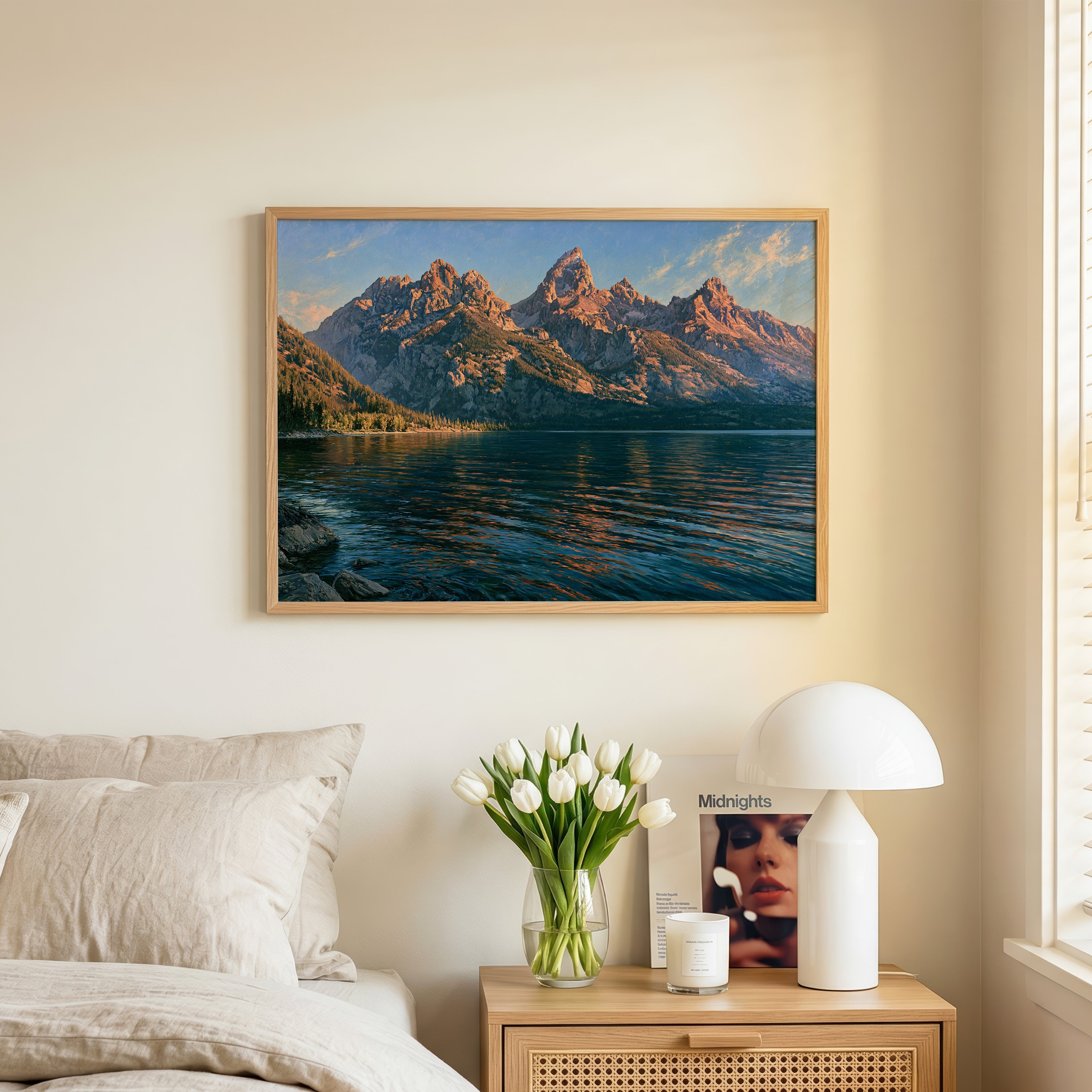 Grand Teton National Park Classical Oil Painting