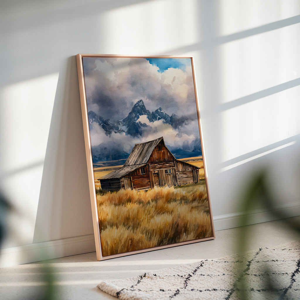 Grand Teton National Park Watercolor Art