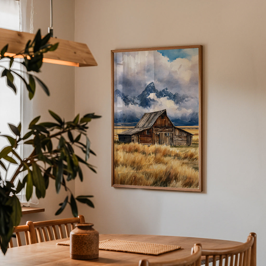 Grand Teton National Park Watercolor Art