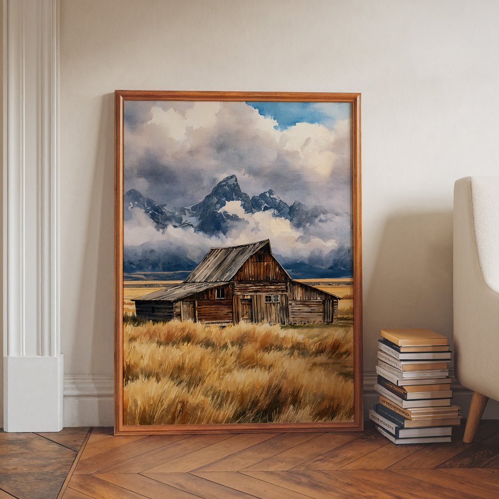 Grand Teton National Park Watercolor Art