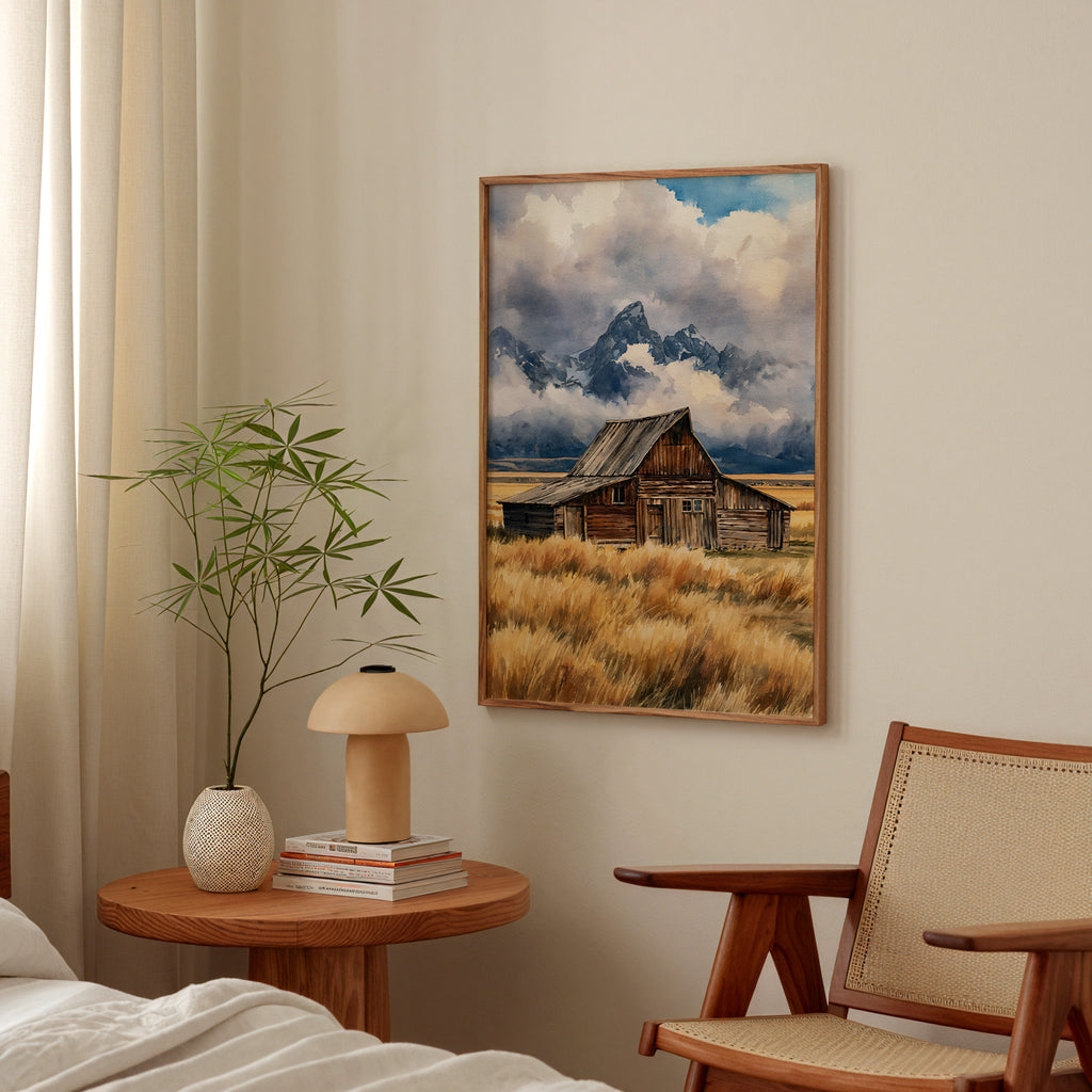 Grand Teton National Park Watercolor Art