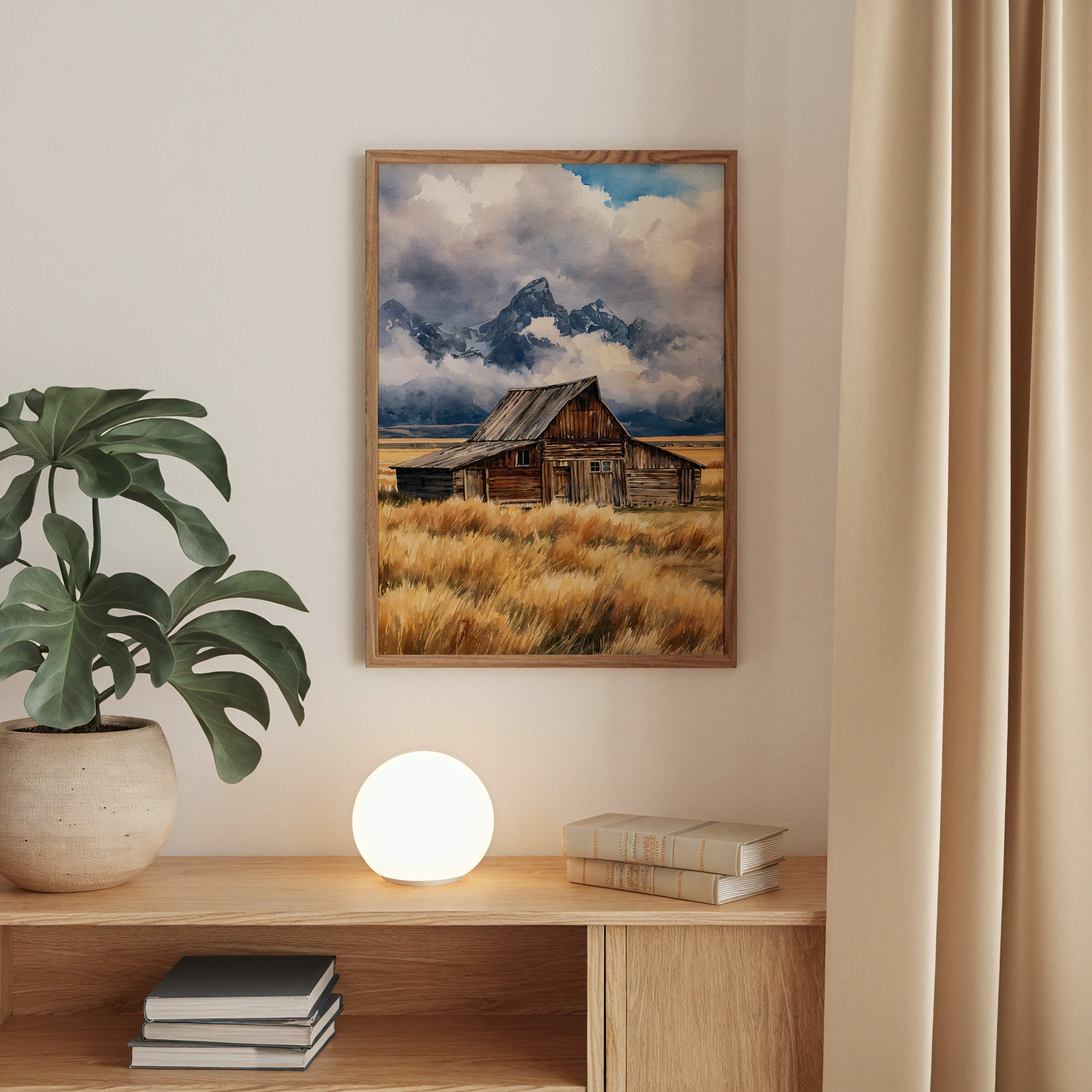 Grand Teton National Park Watercolor Art