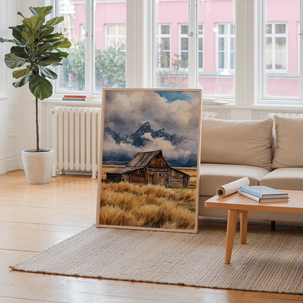 Grand Teton National Park Watercolor Art