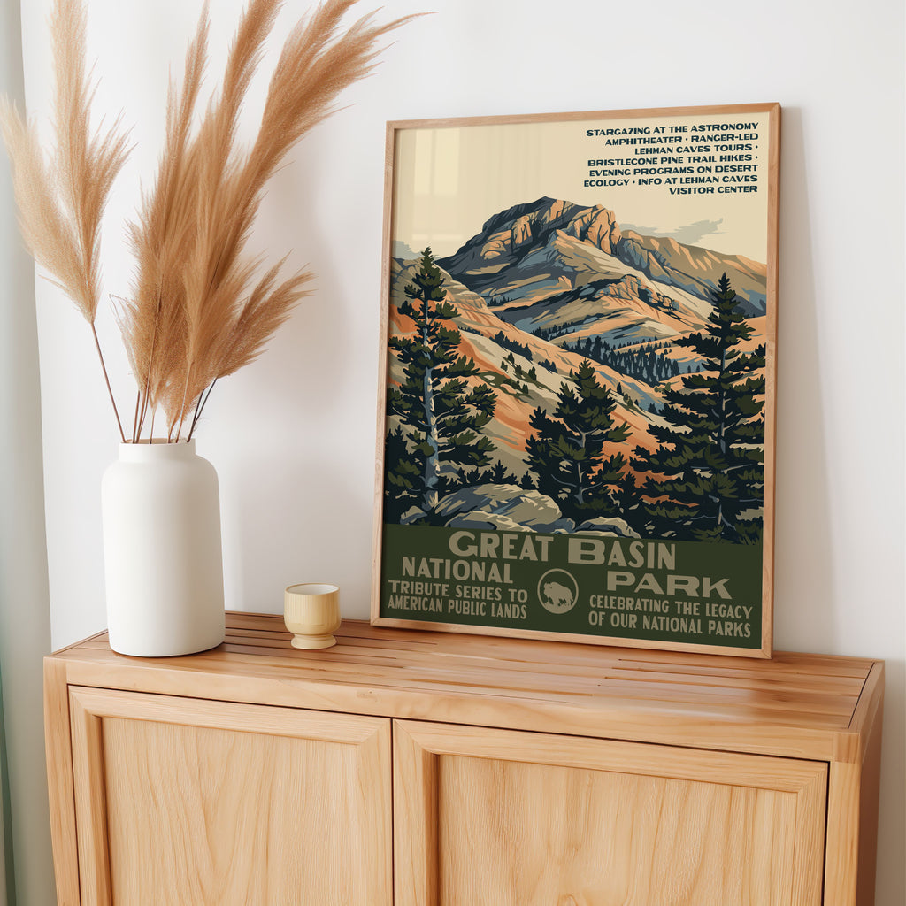 Great Basin National Park Vintage WPA Art