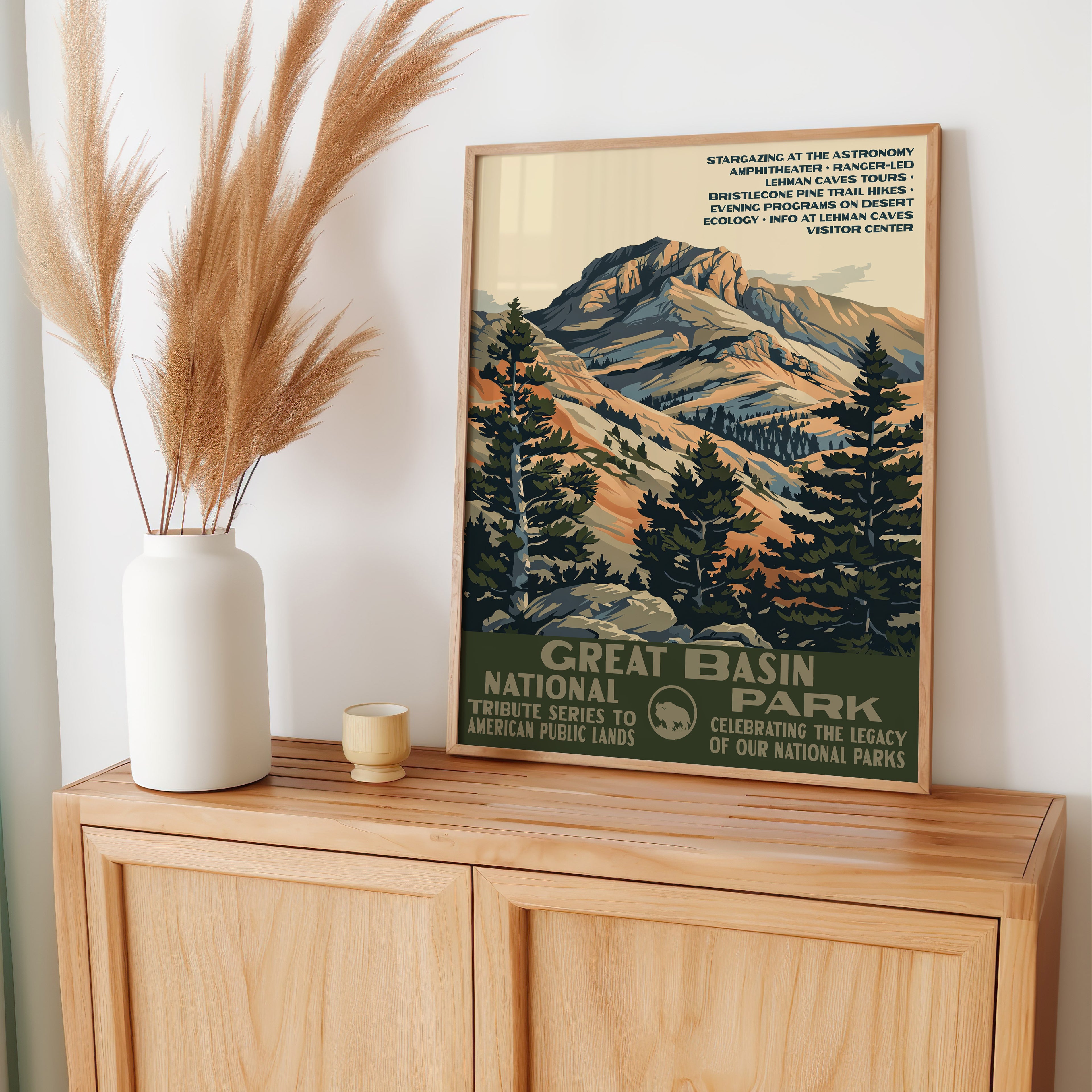 Great Basin National Park Vintage WPA Art