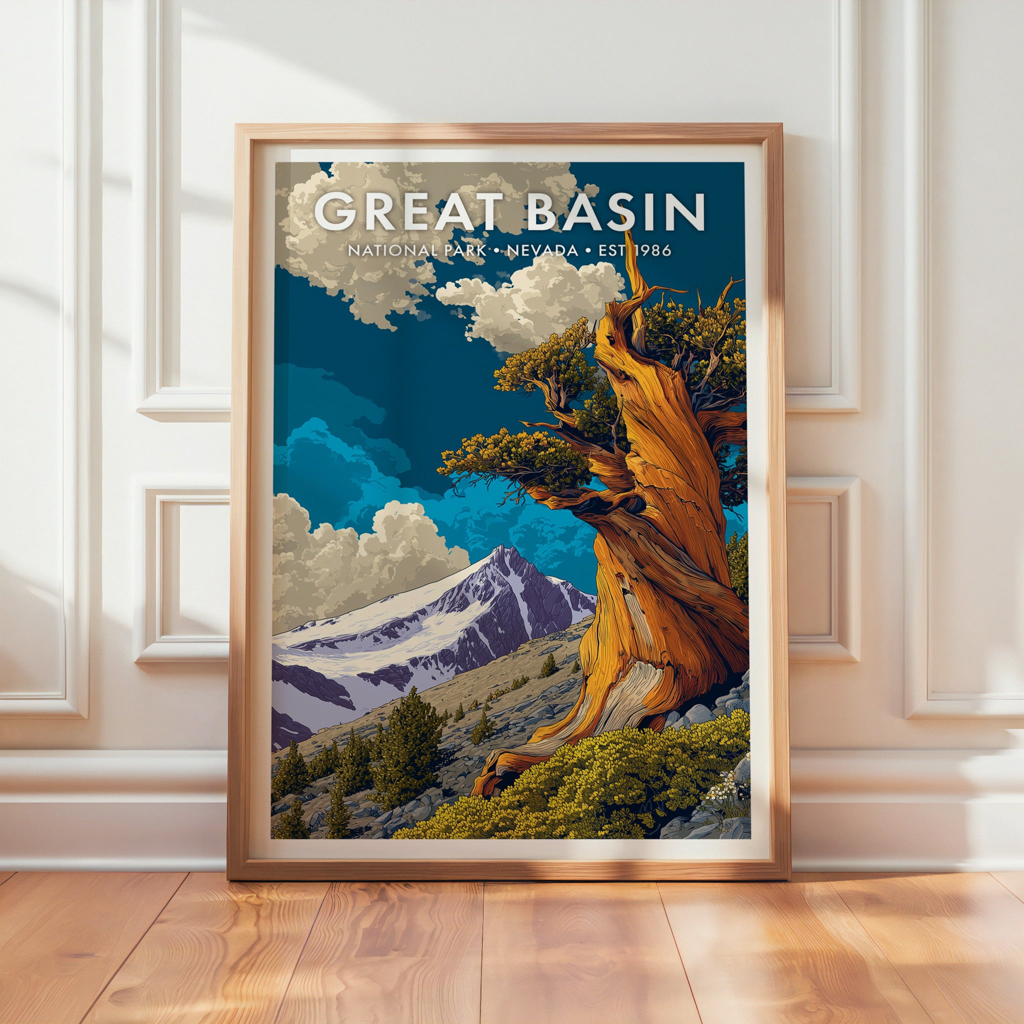 Retro Great Basin National Park Print