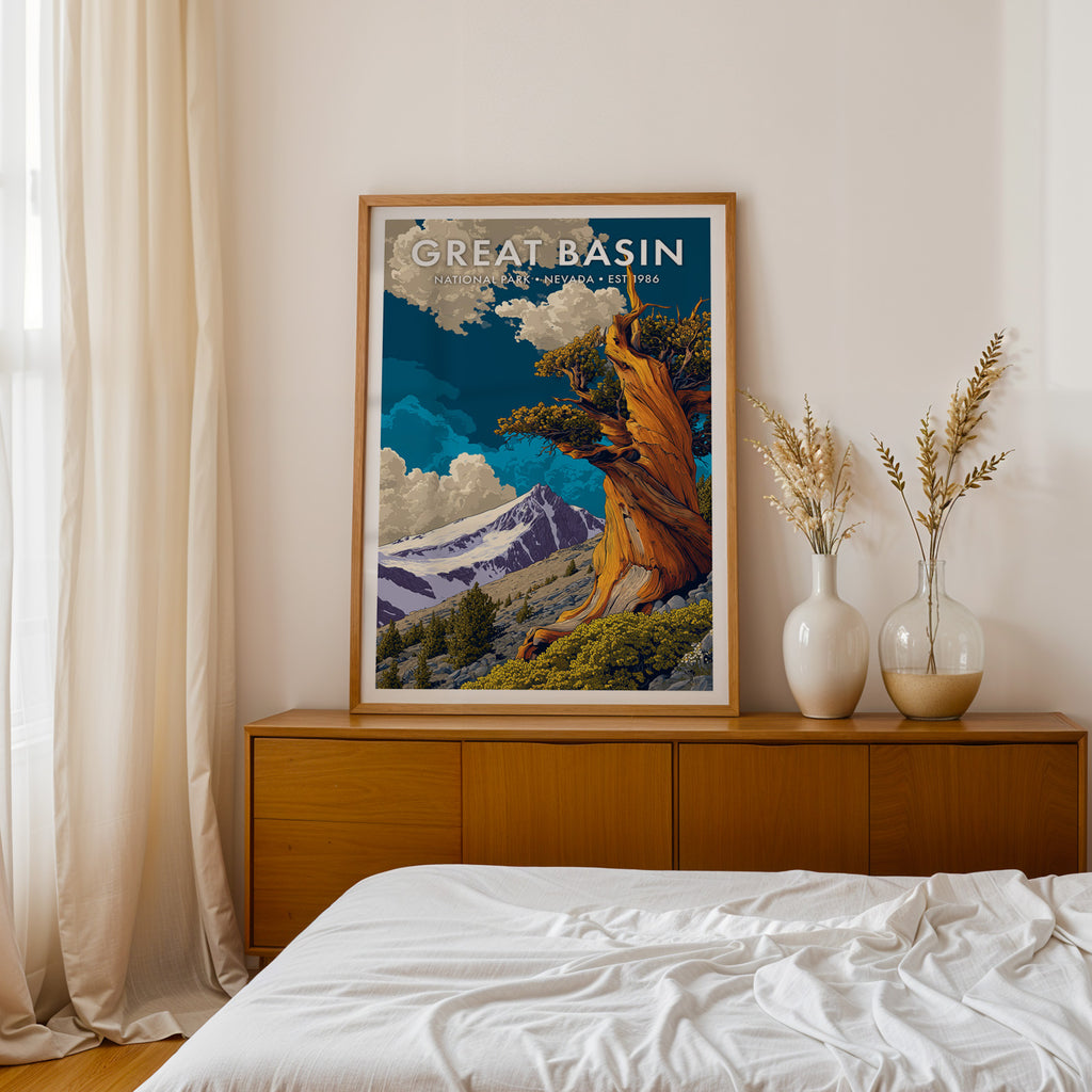 Retro Great Basin National Park Print