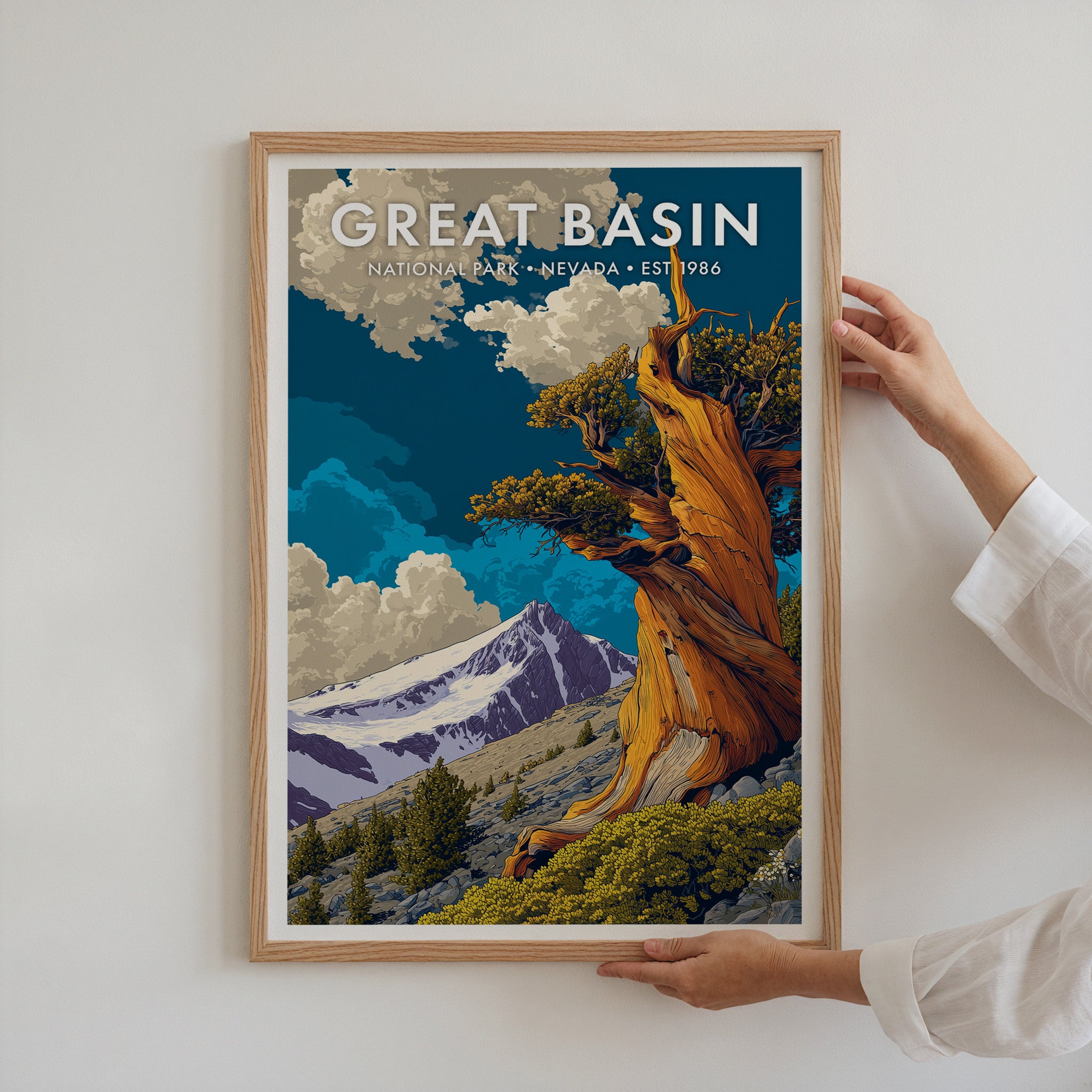 Retro Great Basin National Park Print