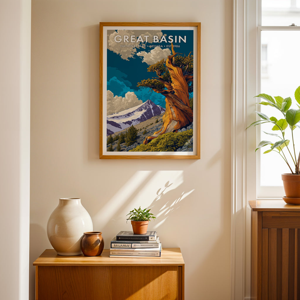 Retro Great Basin National Park Print