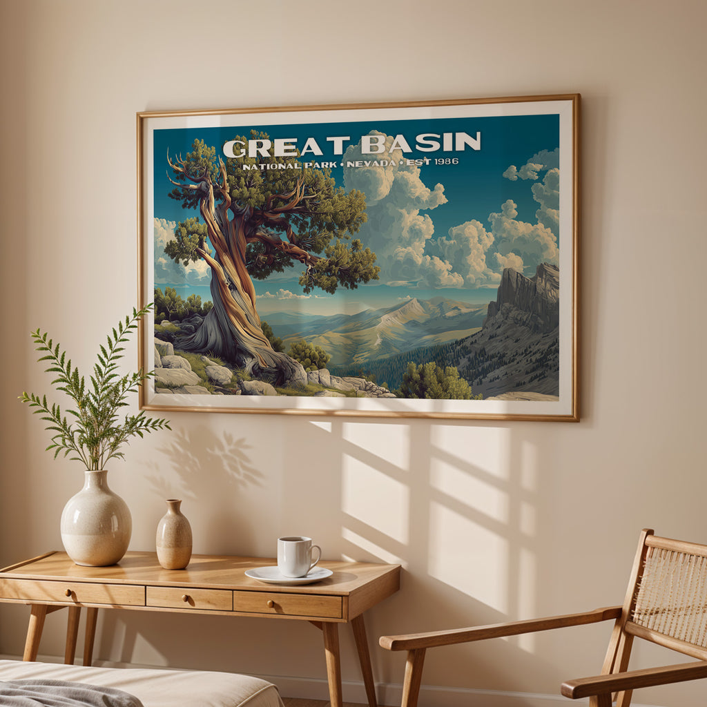 Great Basin National Park Horizontal Vintage Art