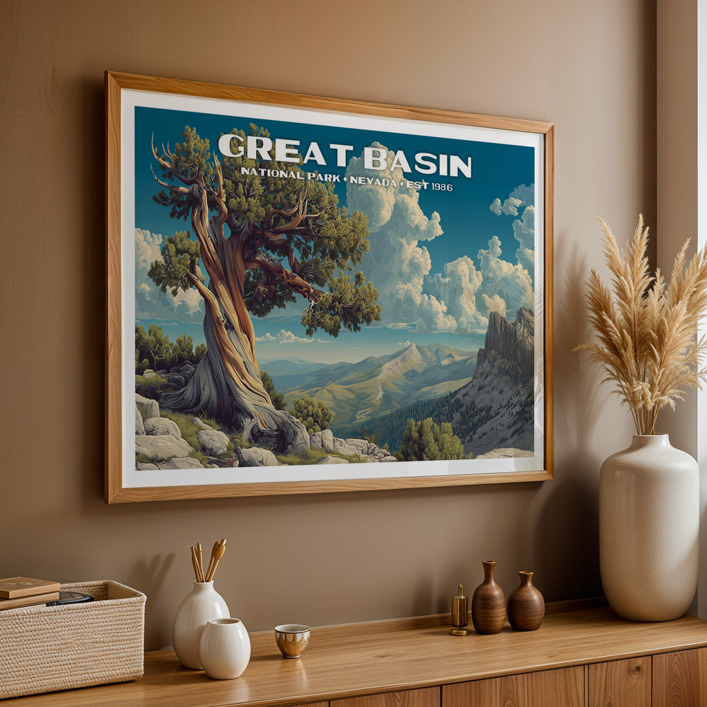Great Basin National Park Horizontal Vintage Art