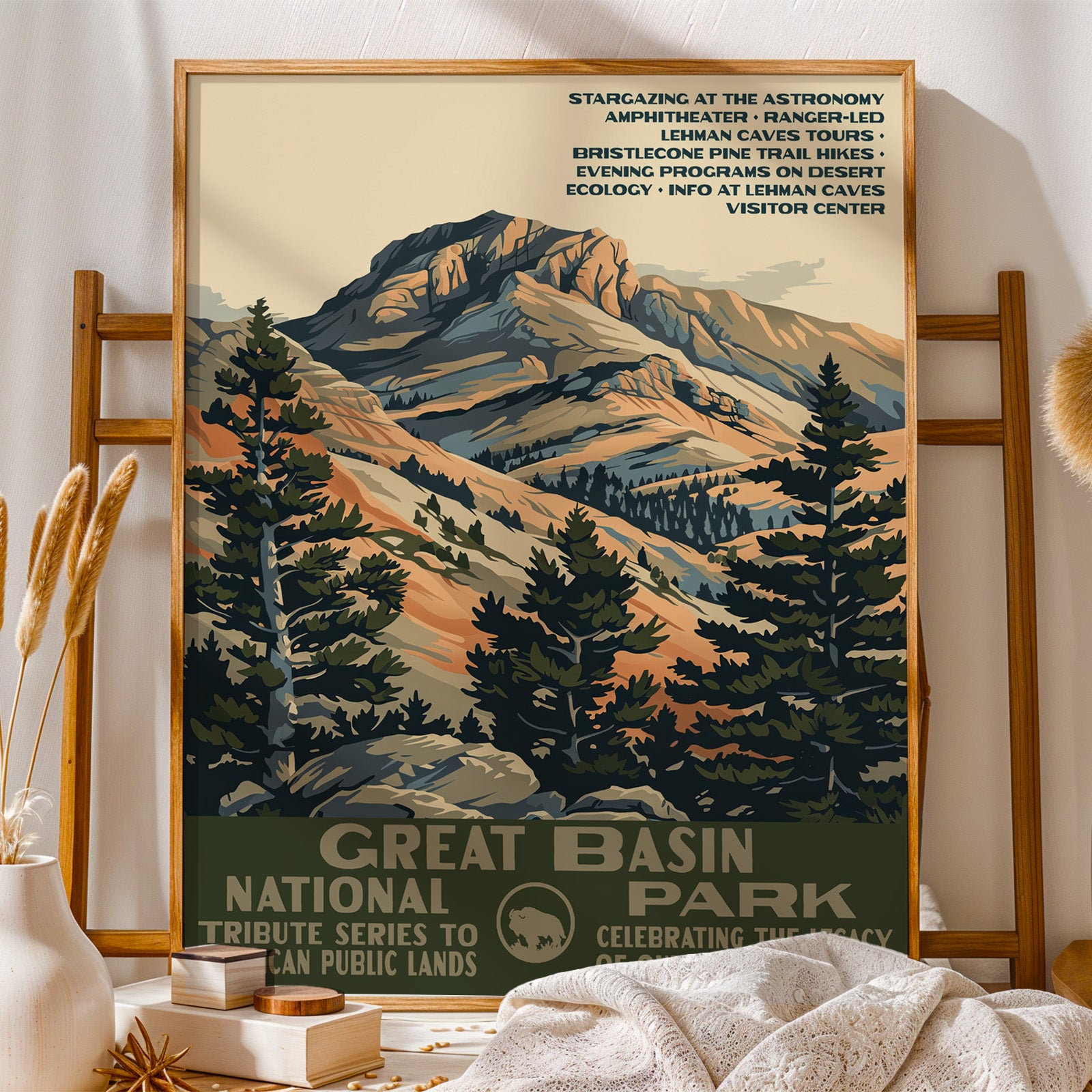 Great Basin National Park Vintage WPA Art