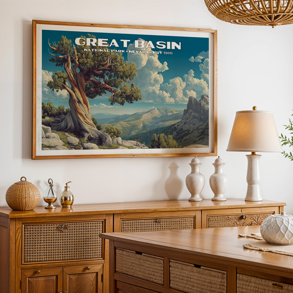 Great Basin National Park Horizontal Vintage Art