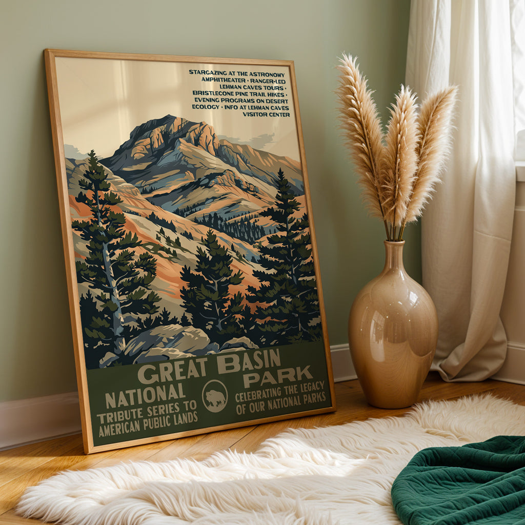 Great Basin National Park Vintage WPA Art
