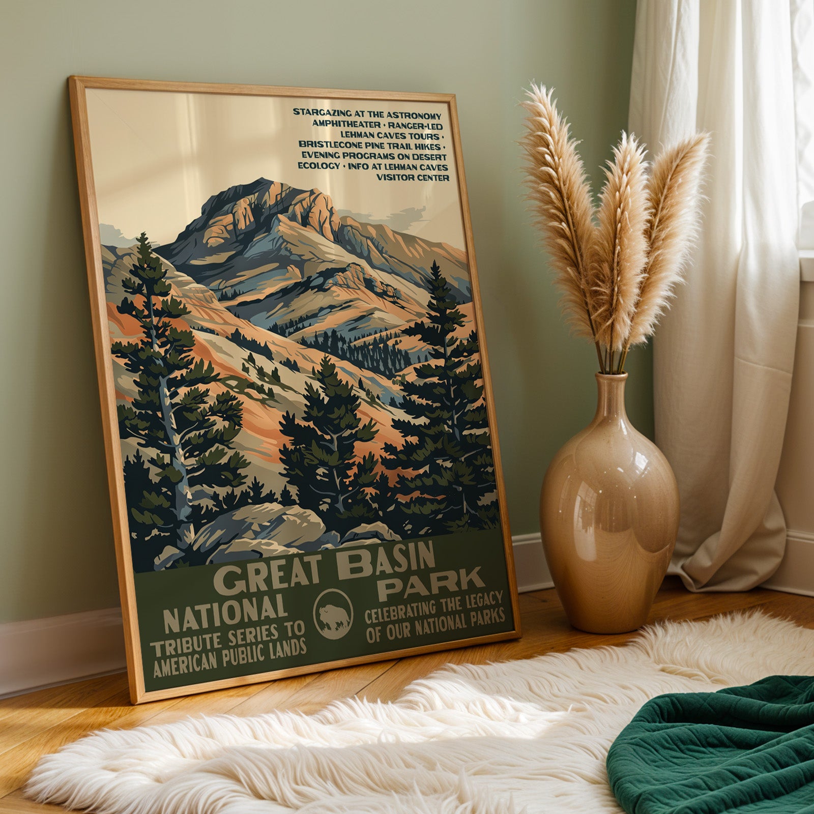 Great Basin National Park Vintage WPA Art