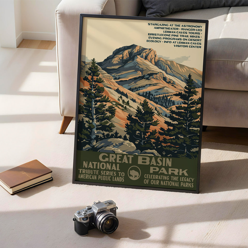 Great Basin National Park Vintage WPA Art