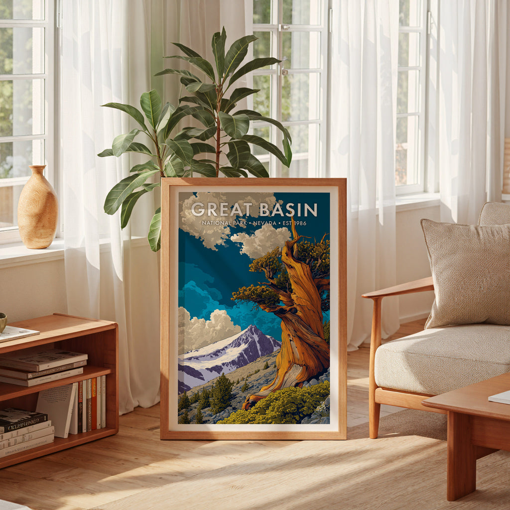 Retro Great Basin National Park Print
