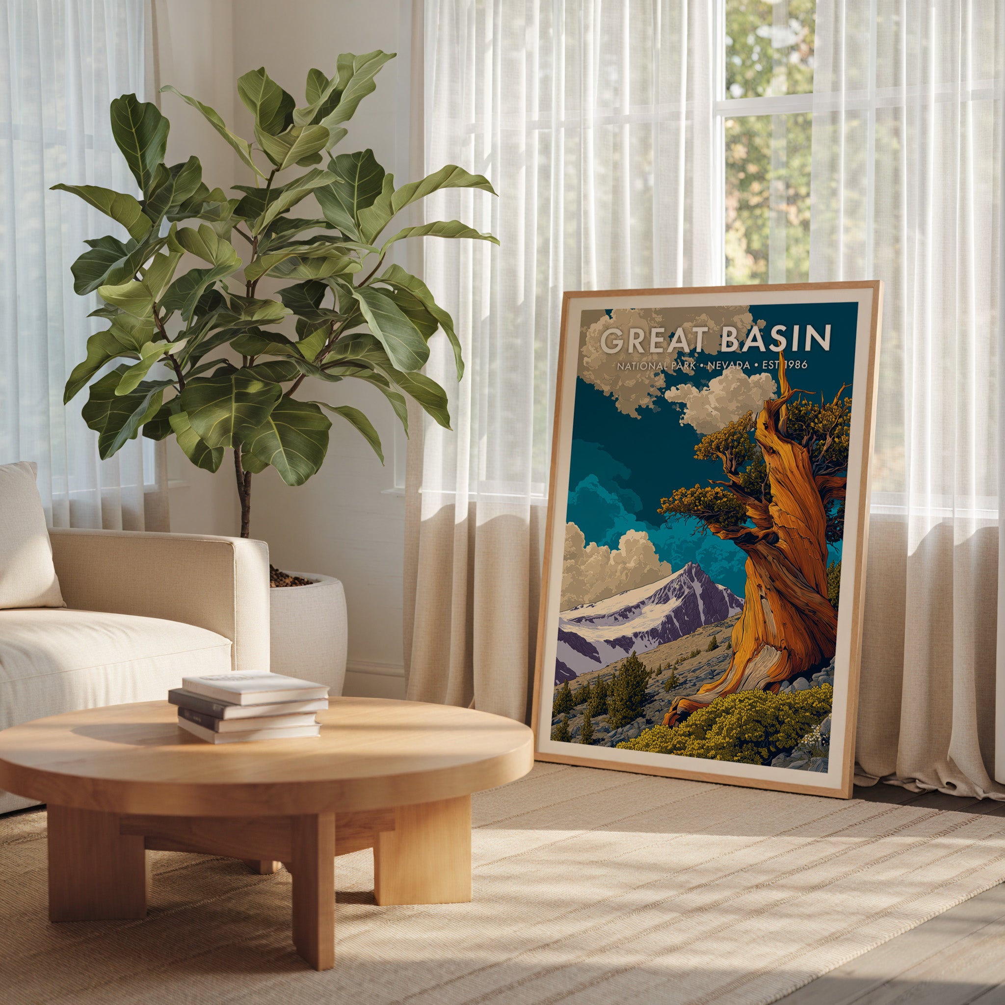 Retro Great Basin National Park Print