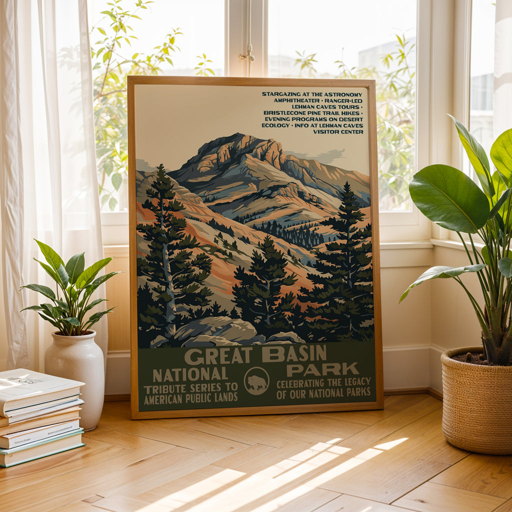 Great Basin National Park Vintage WPA Art