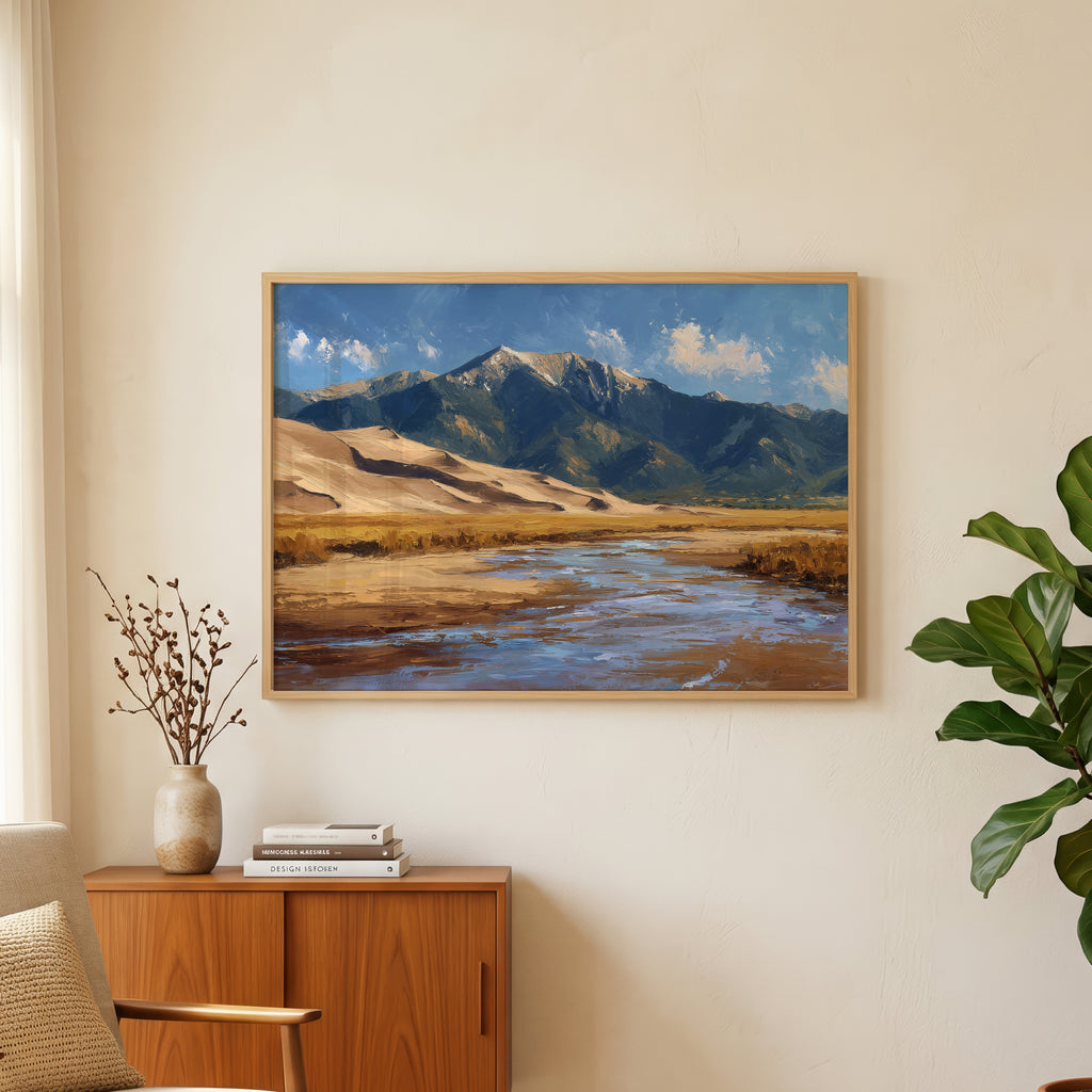Great Sand Dunes National Park Oil Painting