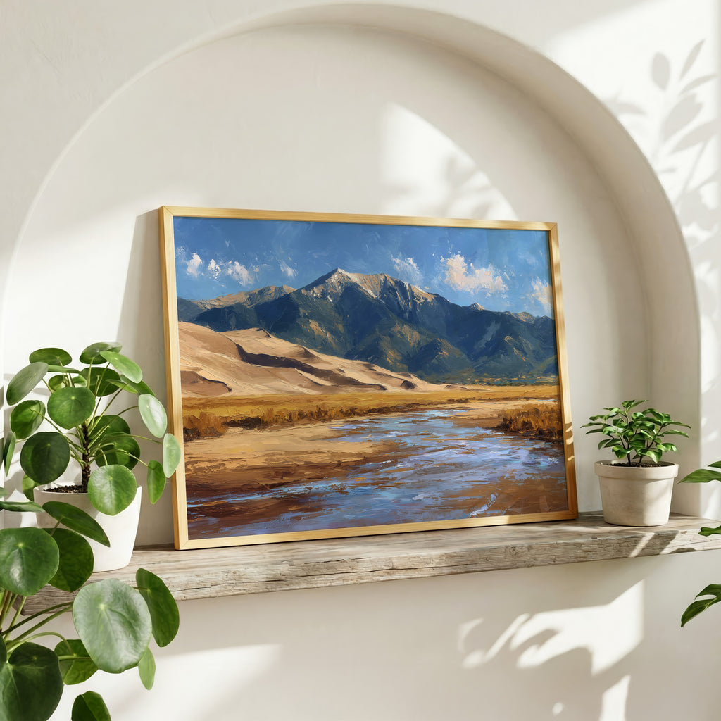 Great Sand Dunes National Park Oil Painting