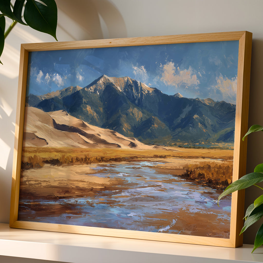 Great Sand Dunes National Park Oil Painting