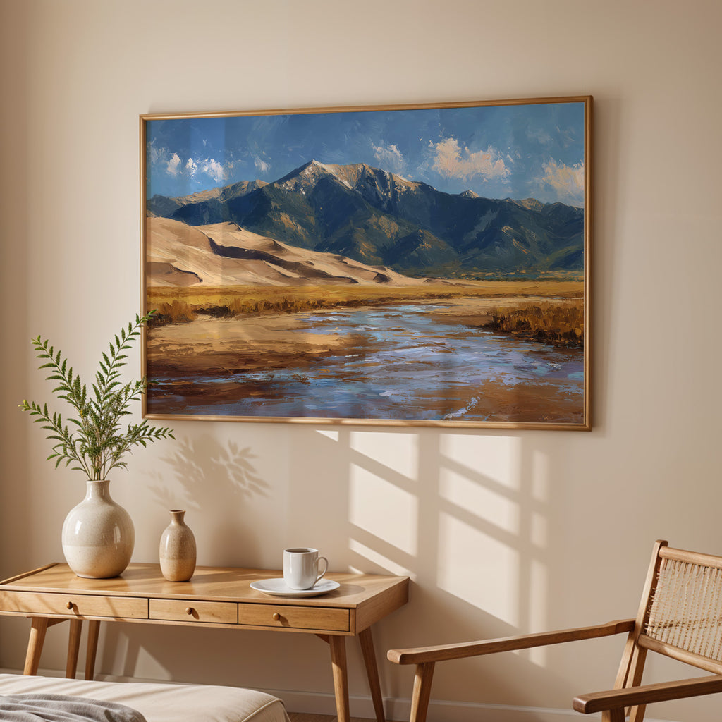 Great Sand Dunes National Park Oil Painting