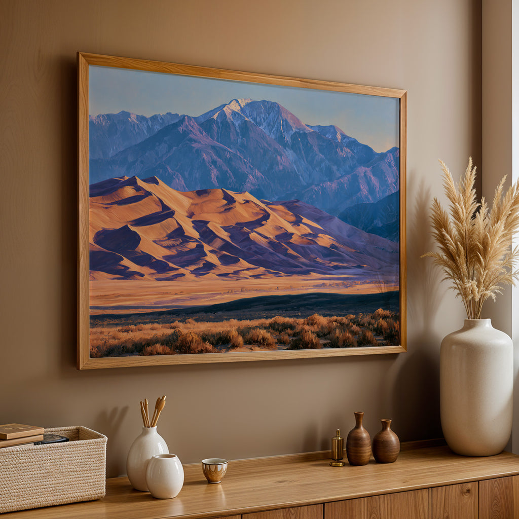 Great Sand Dunes National Park Classical Oil Painting
