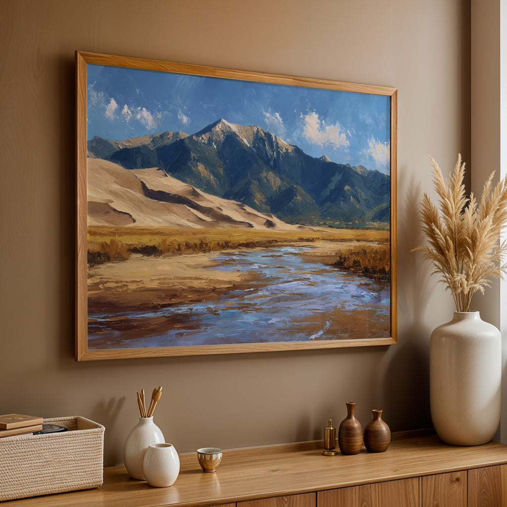 Great Sand Dunes National Park Oil Painting