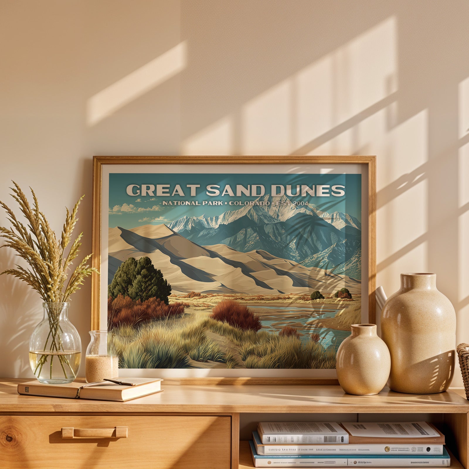 Great Sand Dunes National Park Horizontal Vintage Art