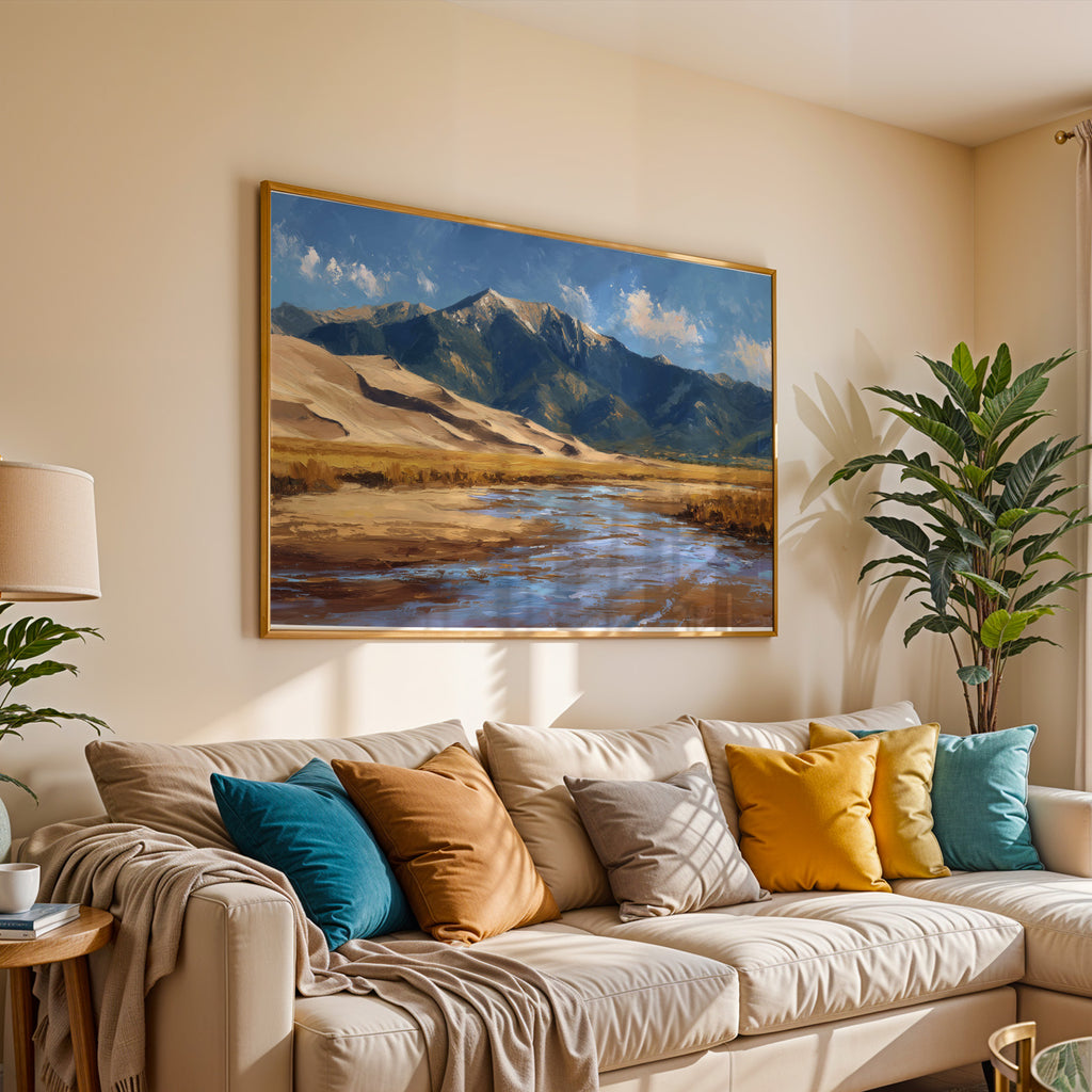 Great Sand Dunes National Park Oil Painting