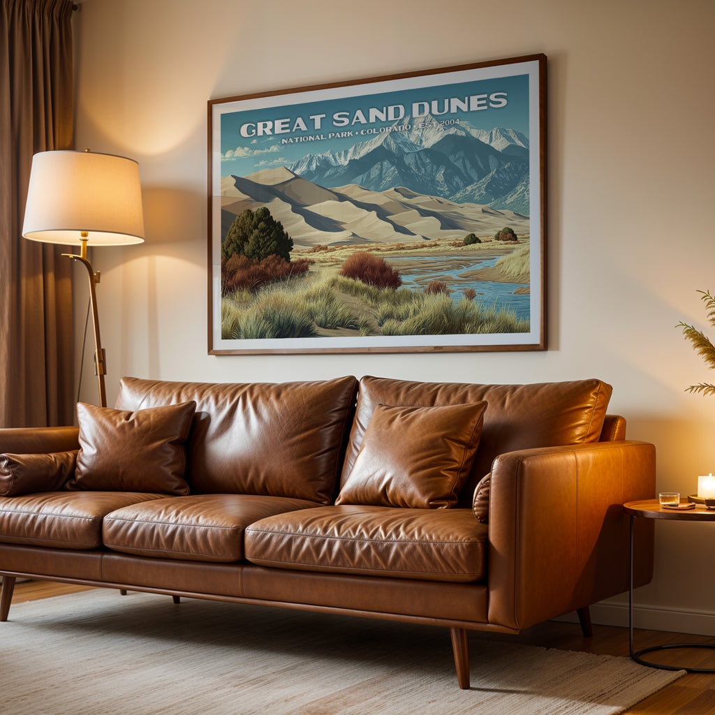 Great Sand Dunes National Park Horizontal Vintage Art