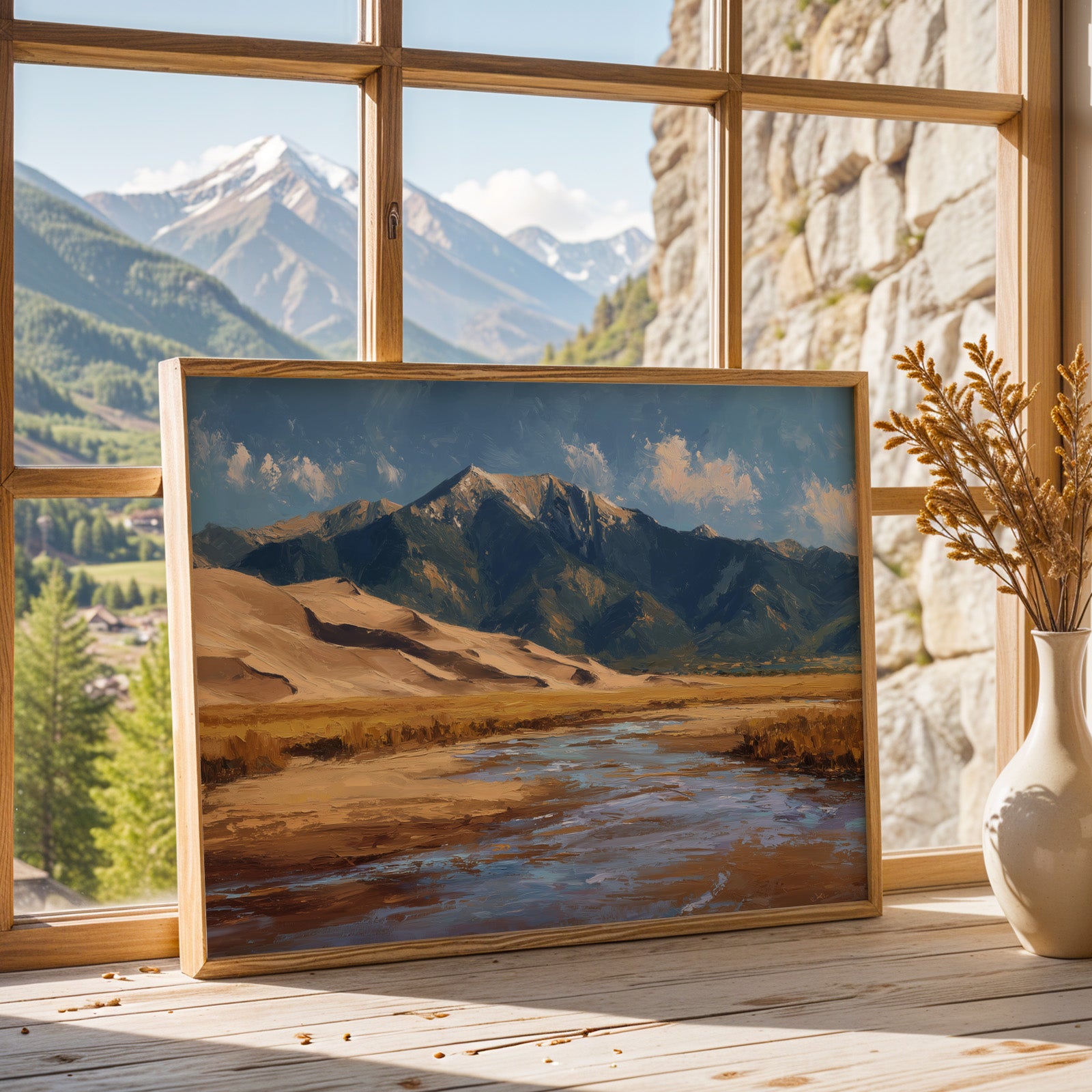 Great Sand Dunes National Park Oil Painting