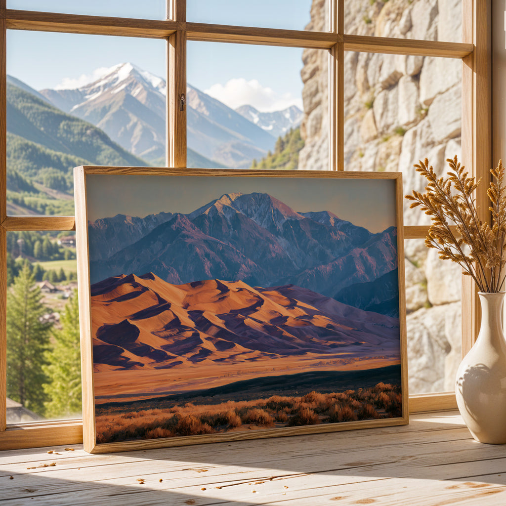 Great Sand Dunes National Park Classical Oil Painting