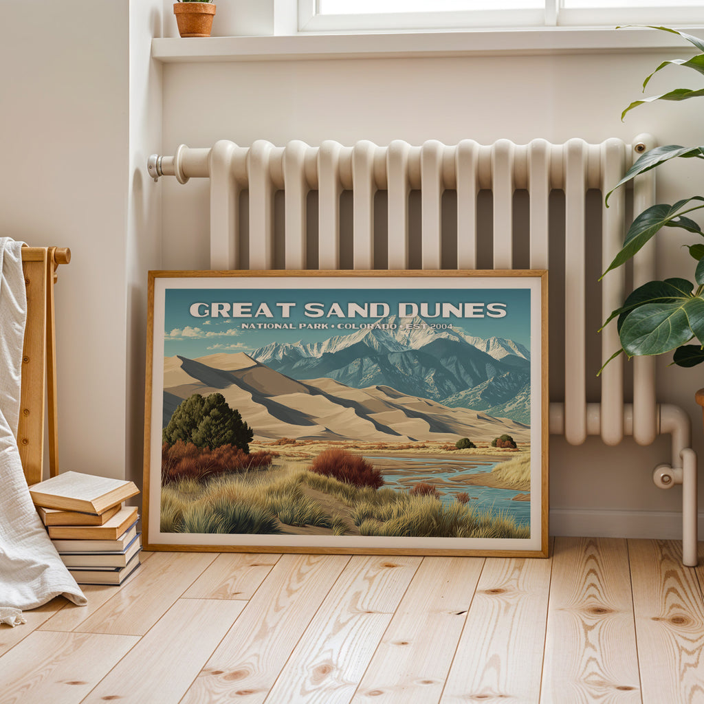 Great Sand Dunes National Park Horizontal Vintage Art
