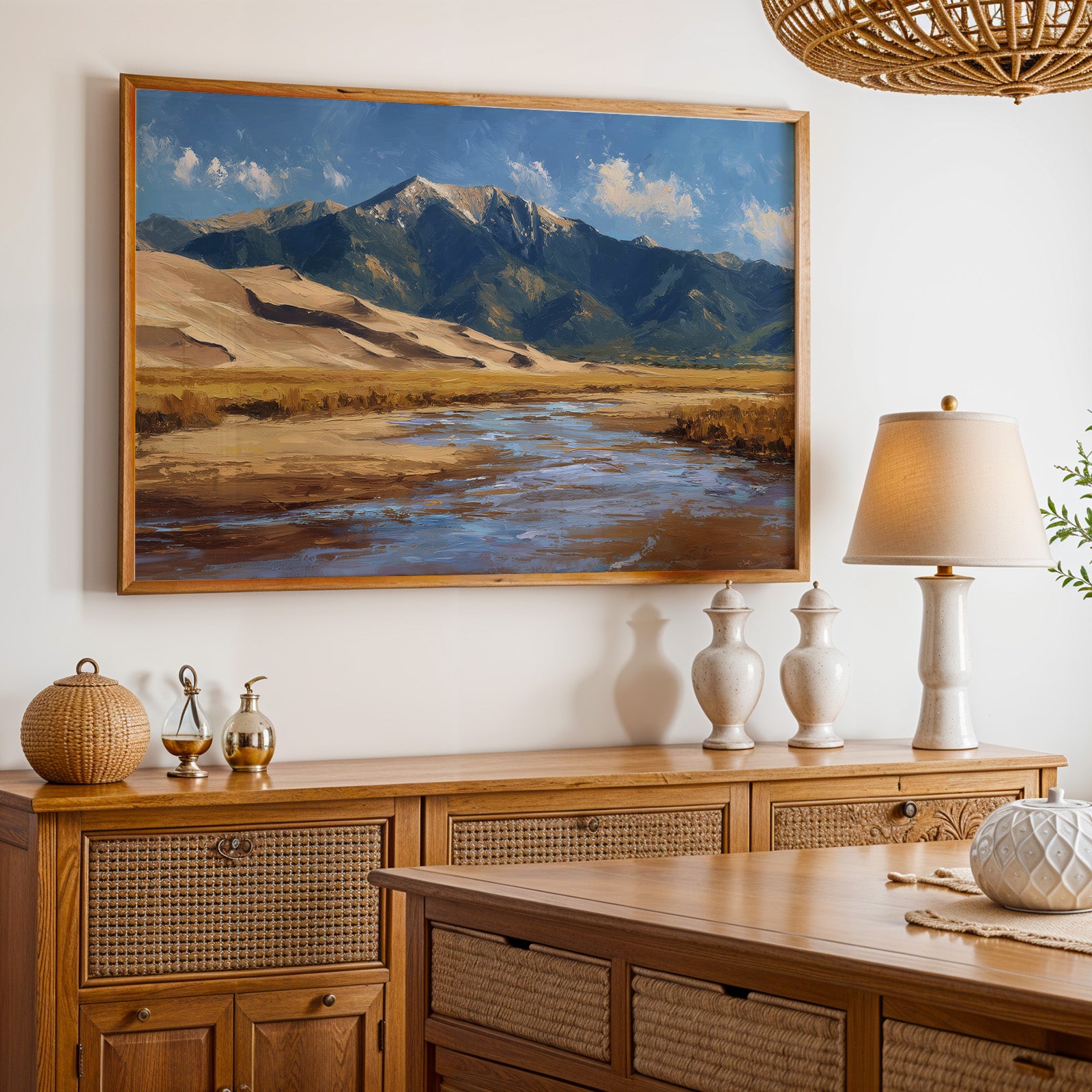 Great Sand Dunes National Park Oil Painting