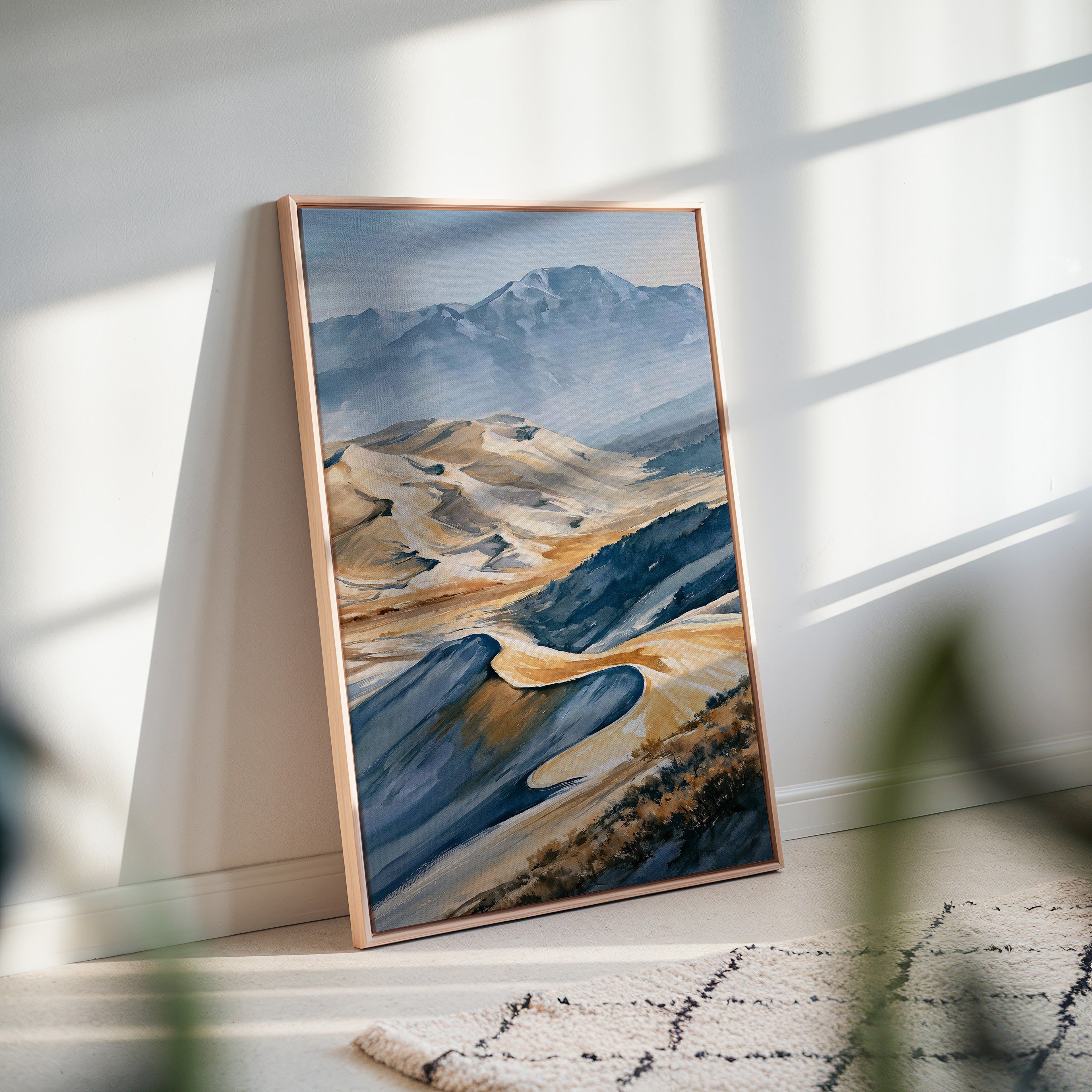Great Sand Dunes National Park Watercolor Art
