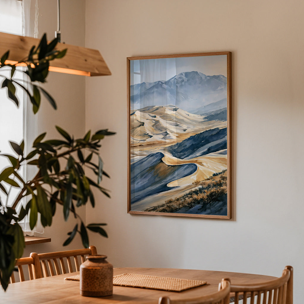 Great Sand Dunes National Park Watercolor Art