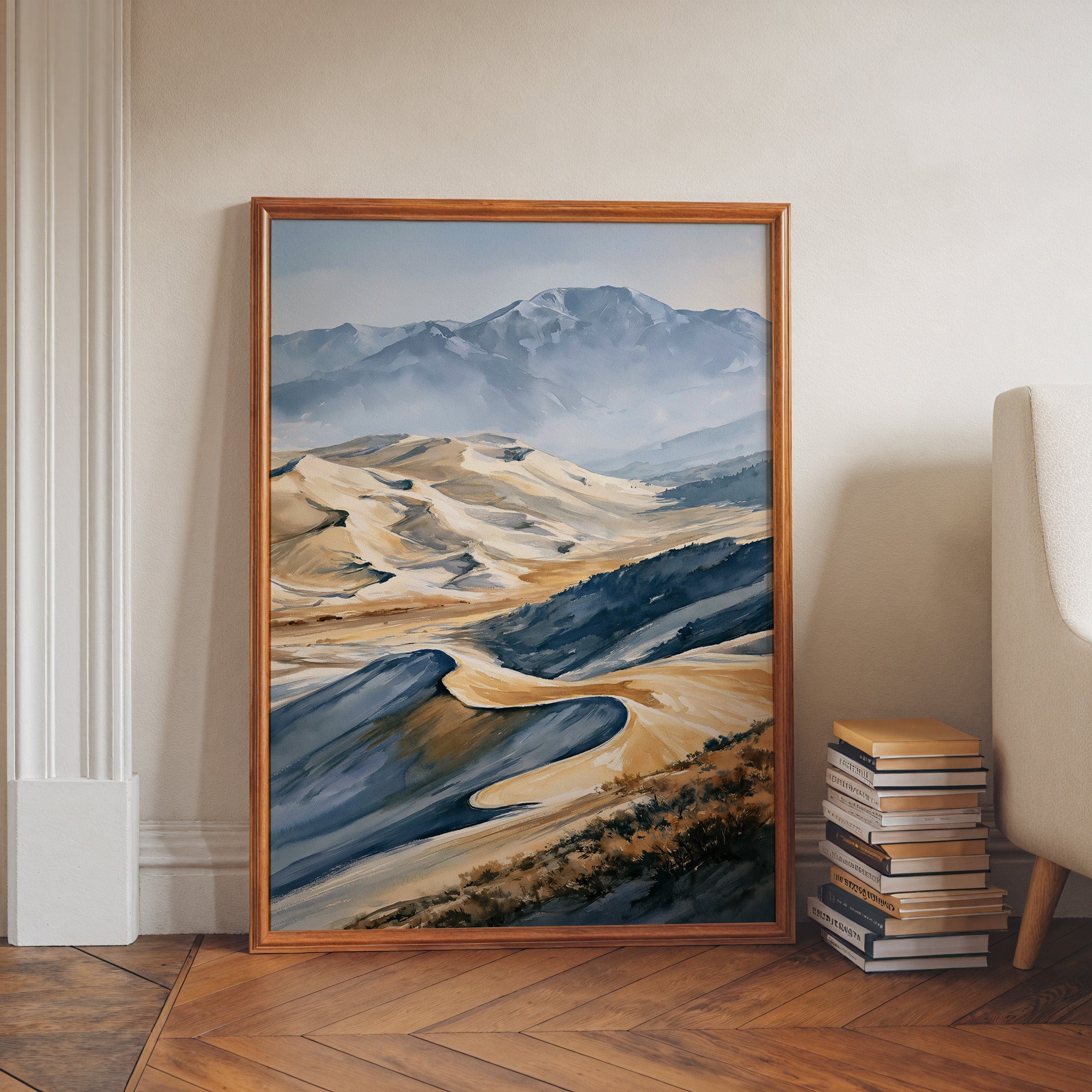 Great Sand Dunes National Park Watercolor Art