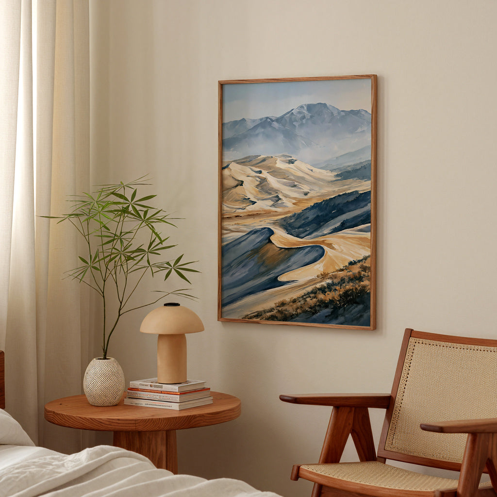 Great Sand Dunes National Park Watercolor Art