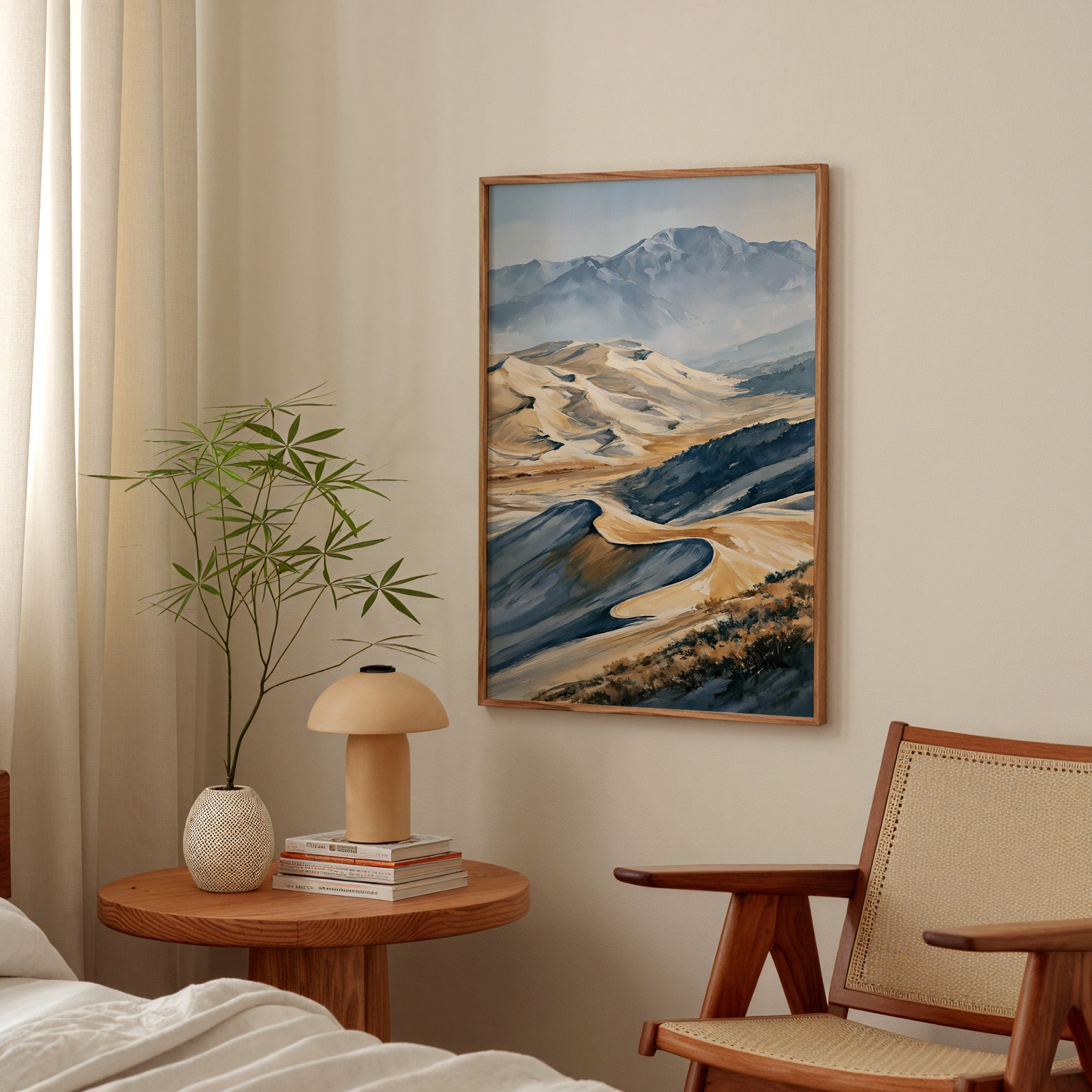 Great Sand Dunes National Park Watercolor Art