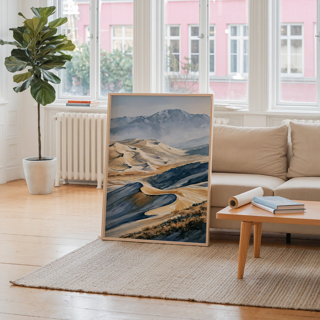 Great Sand Dunes National Park Watercolor Art