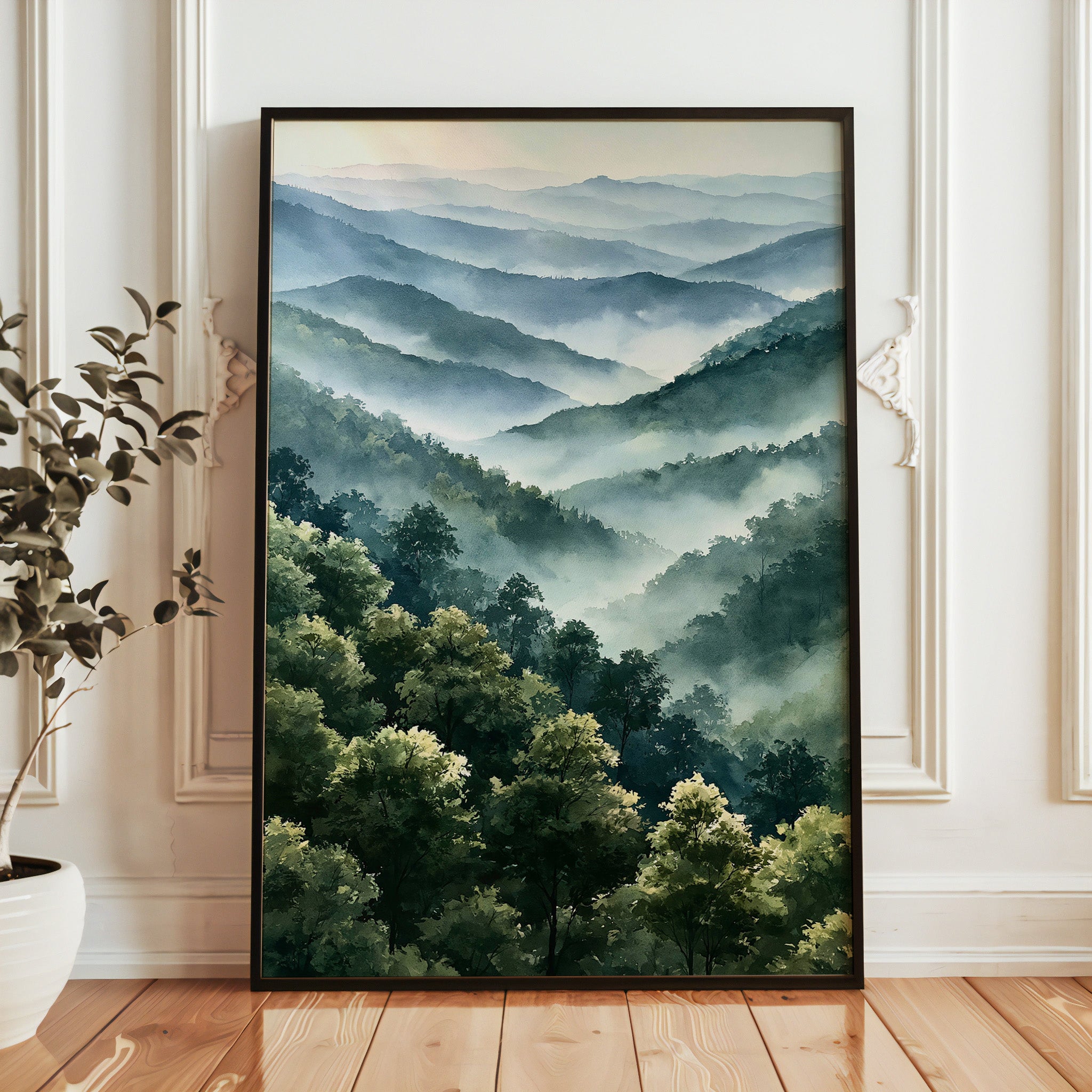 Great Smoky Mountains National Park Watercolor Art