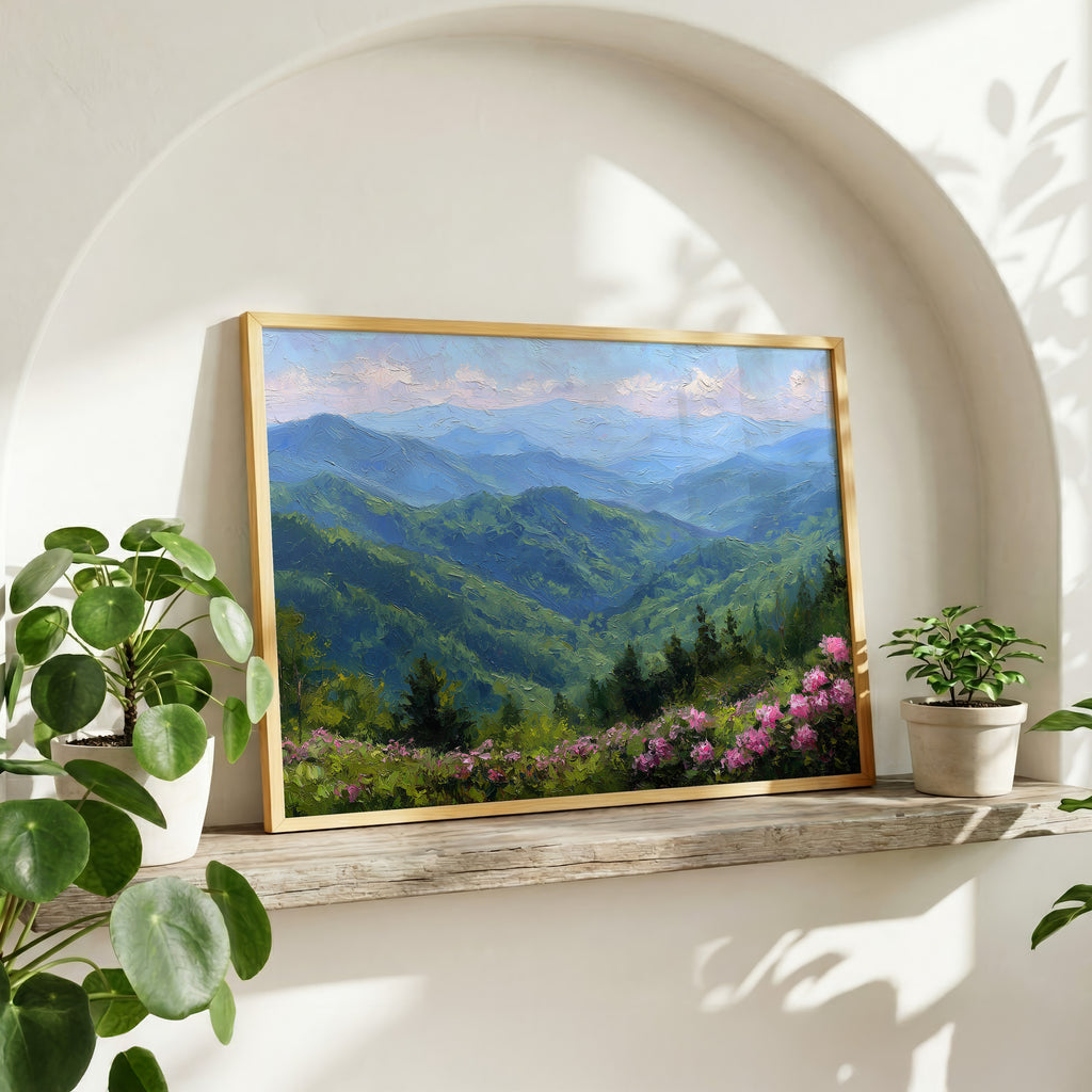 Great Smoky Mountains National Park Oil Painting