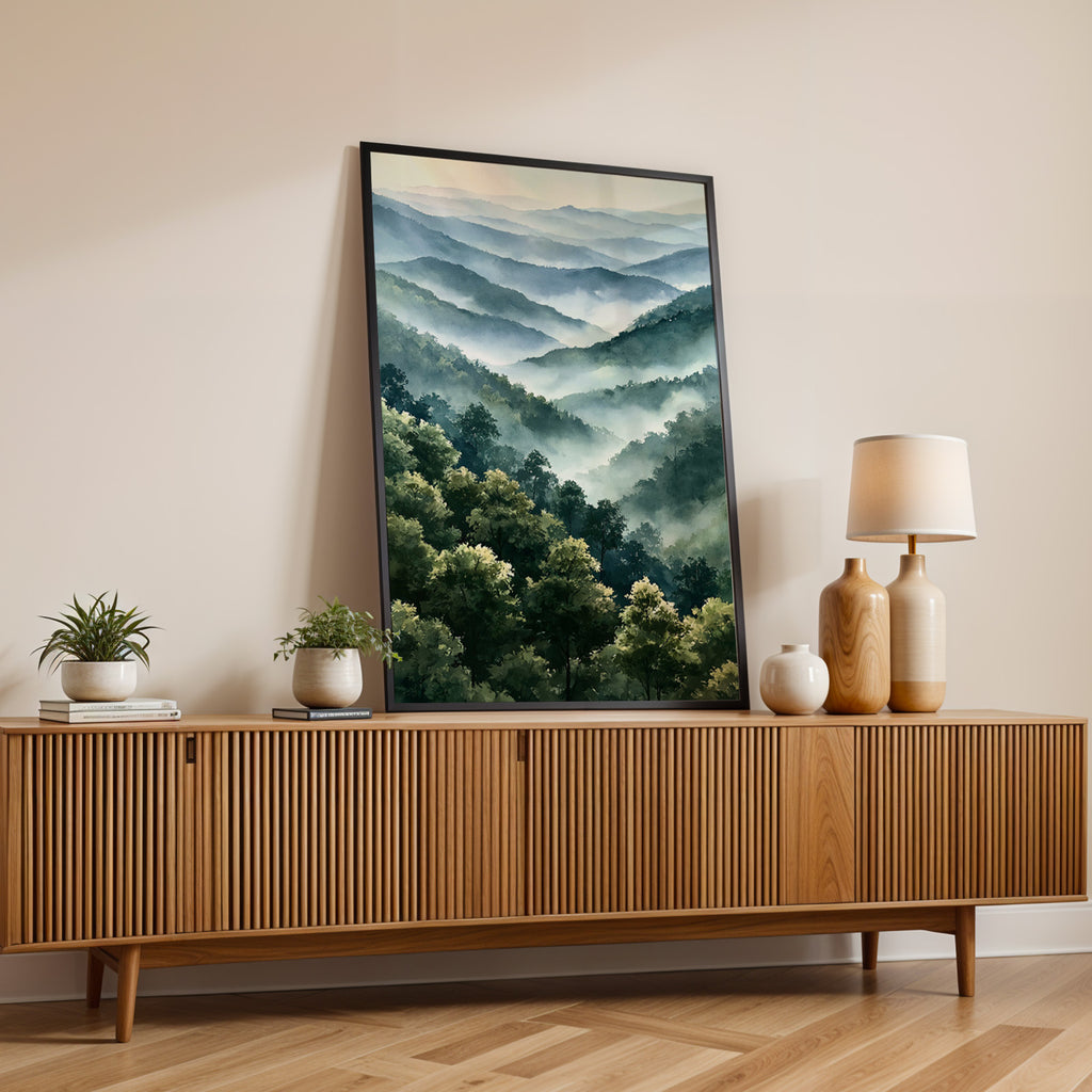 Great Smoky Mountains National Park Watercolor Art