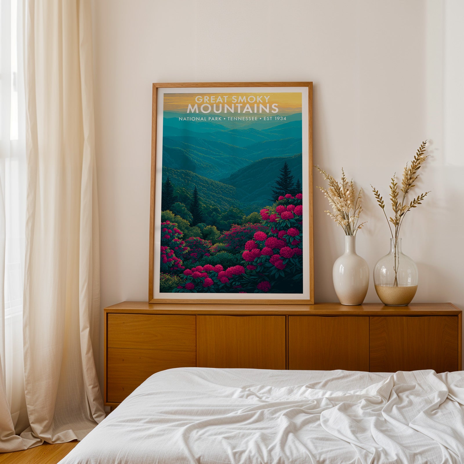 Retro Great Smoky Mountains National Park Print