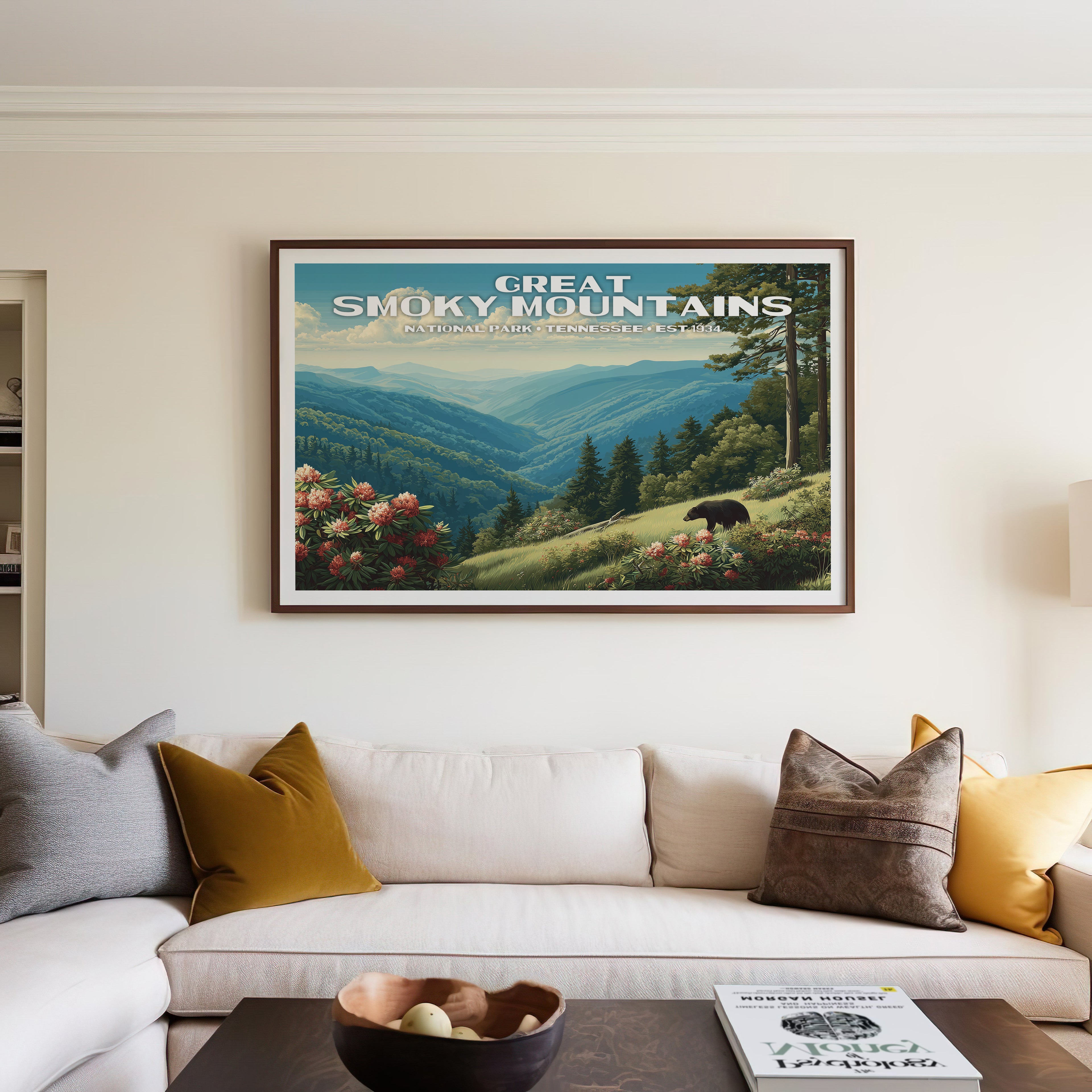 Great Smoky Mountains National Park Horizontal Vintage Art