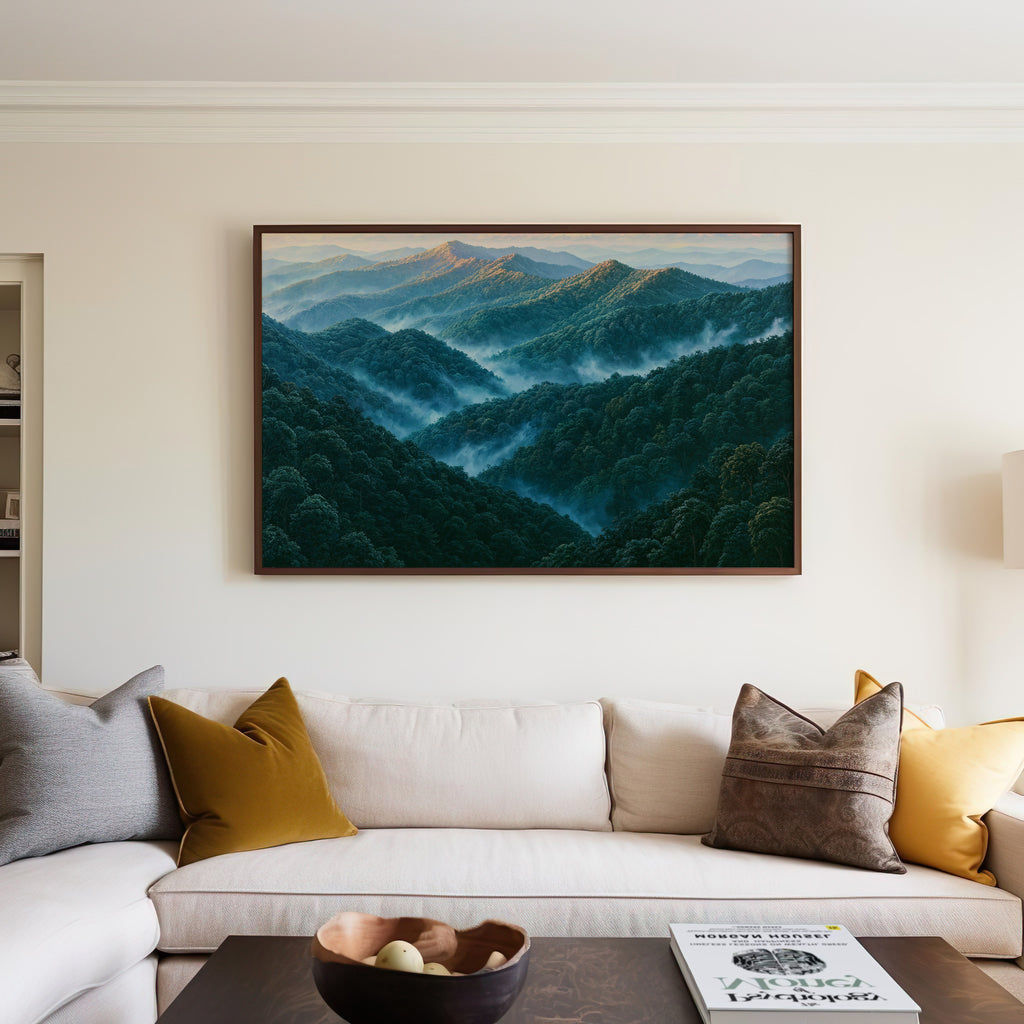 Great Smoky Mountains National Park Classical Oil Painting