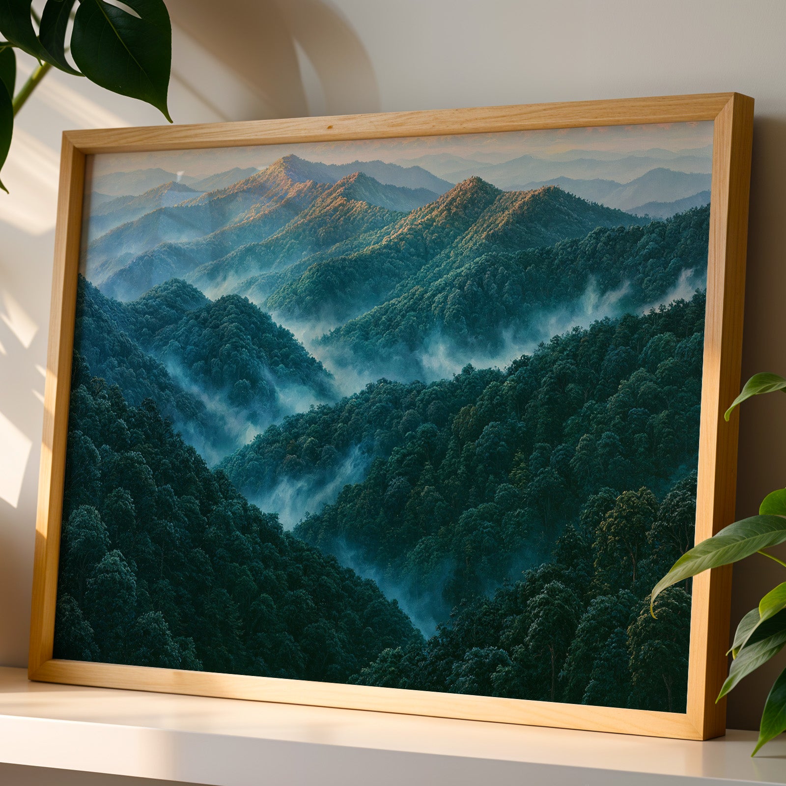 Great Smoky Mountains National Park Classical Oil Painting